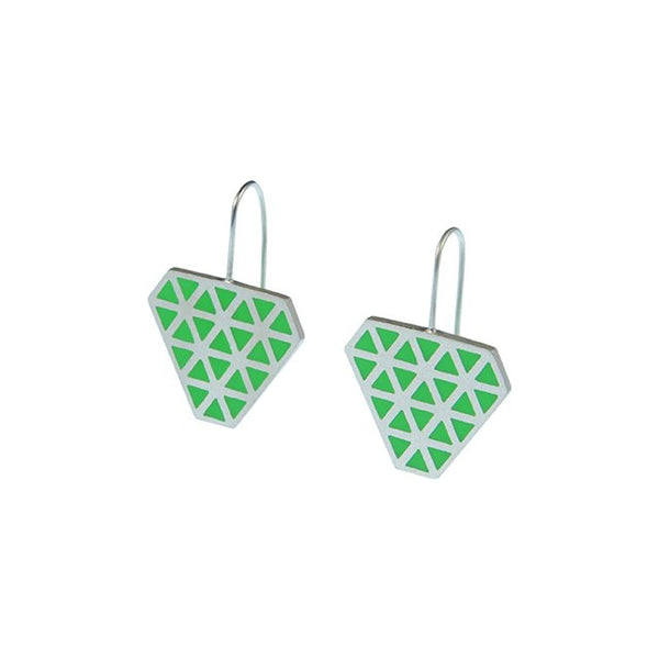 Iso tronqué triangle hook earrings 2 - medium