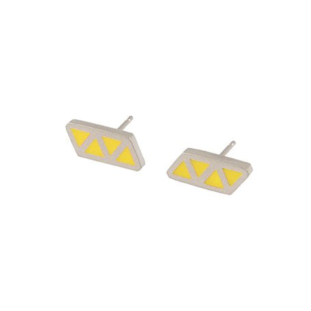 Triangle quatre stud earrings