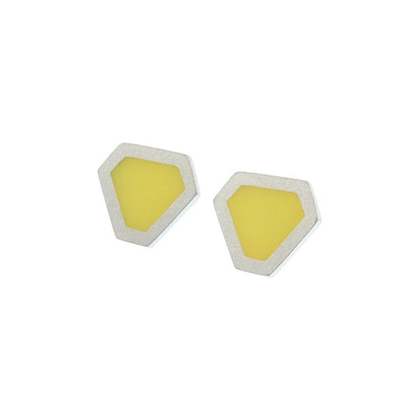 Tronqué triangle stud earrings