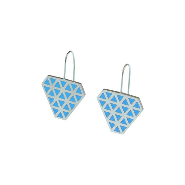 Iso tronqué triangle hook earrings 2 - medium