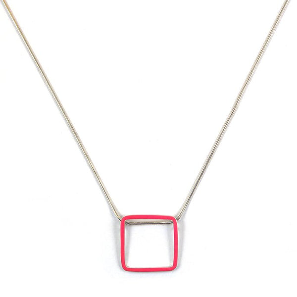 Carré interchangeable pendants - medium + large on an 18'' snake chain