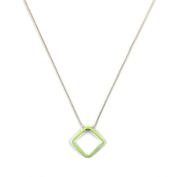 Losange interchangeable pendants - medium + large - on an 18'' snake chain