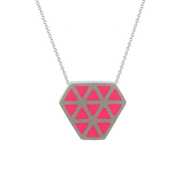 Iso tronqué triangle pendant - small