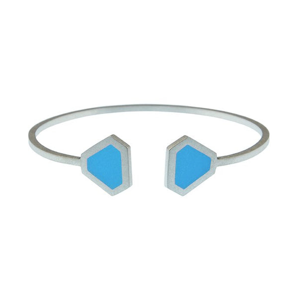 Tronqué triangle open adjustable bangle