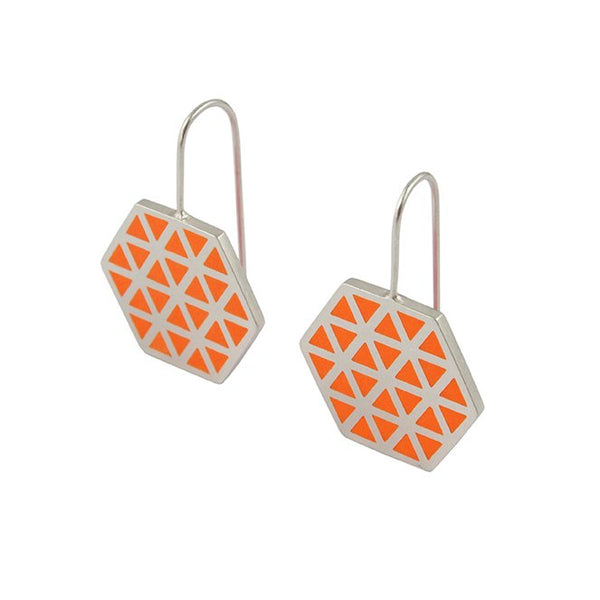 Iso hex hook earrings