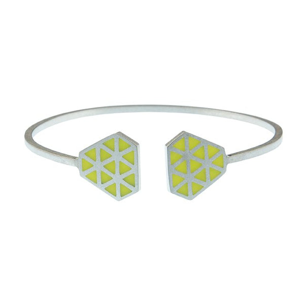 Iso tronqué triangle open adjustable bangle