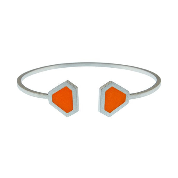 Tronqué triangle open adjustable bangle