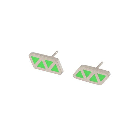 Triangle quatre stud earrings
