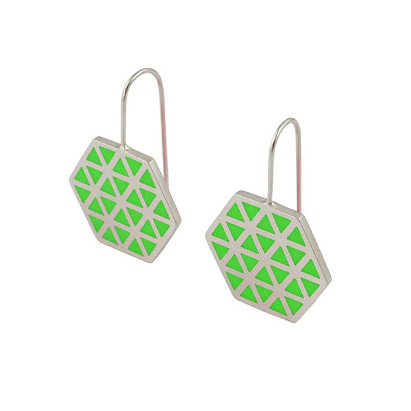 Iso hex hook earrings