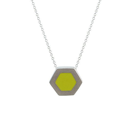 Hex pendant - small