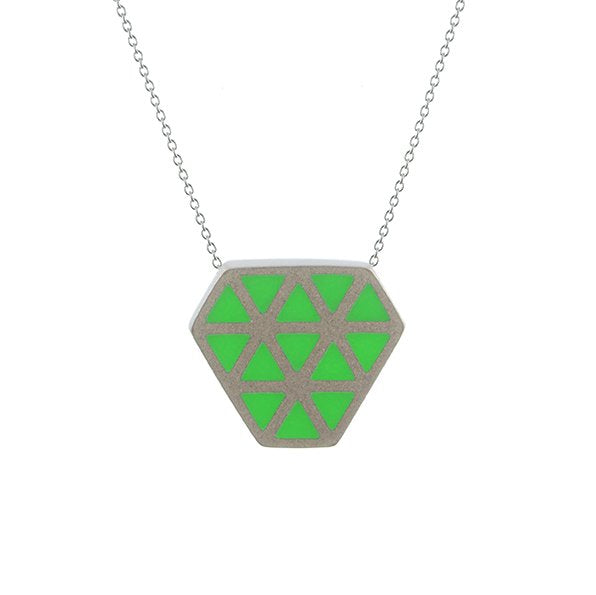 Iso tronqué triangle pendant - small