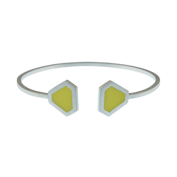 Tronqué triangle open adjustable bangle