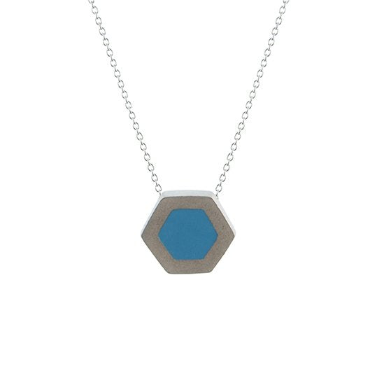 Hex pendant - small