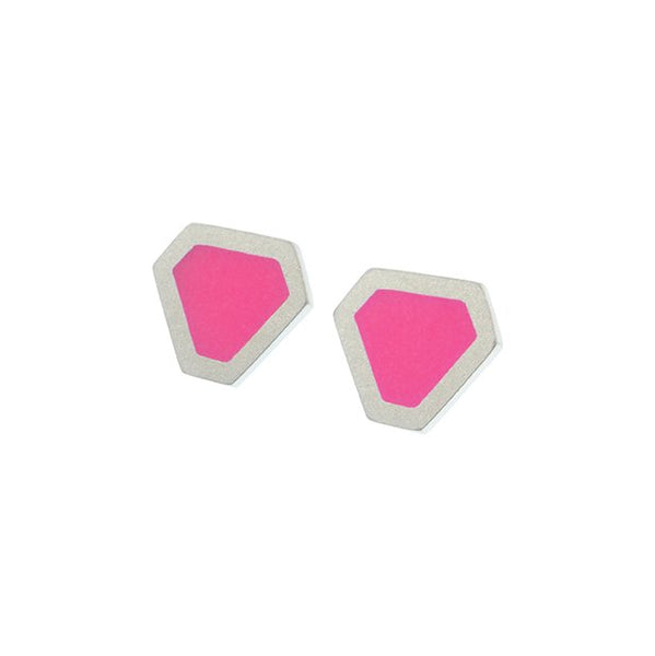 Tronqué triangle stud earrings