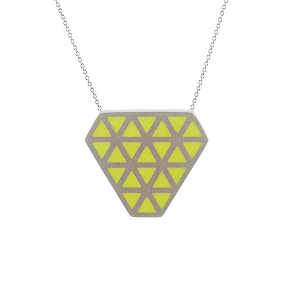 Iso tronqué triangle pendant - medium