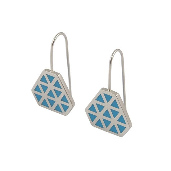 Iso tronqué triangle hook earrings 1 -small