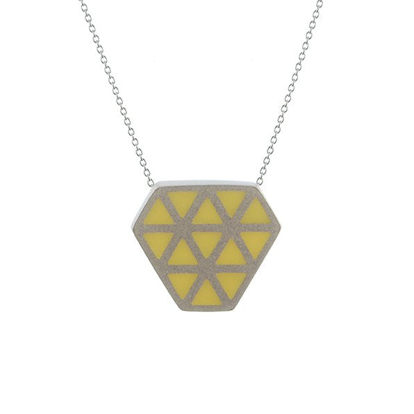 Iso tronqué triangle pendant - small