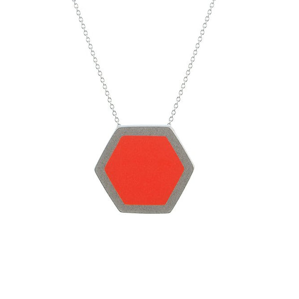Hex pendant - medium