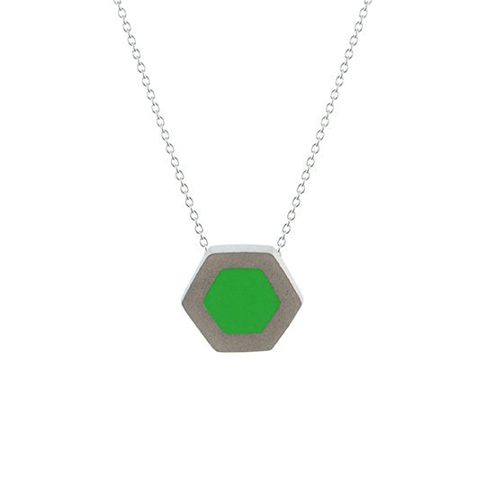 Hex pendant - small