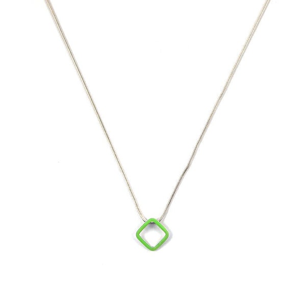 Losange interchangeable pendants - small + medium + large - 0n an 18'' snake chain