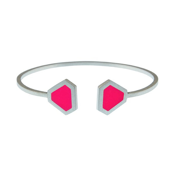 Tronqué triangle open adjustable bangle