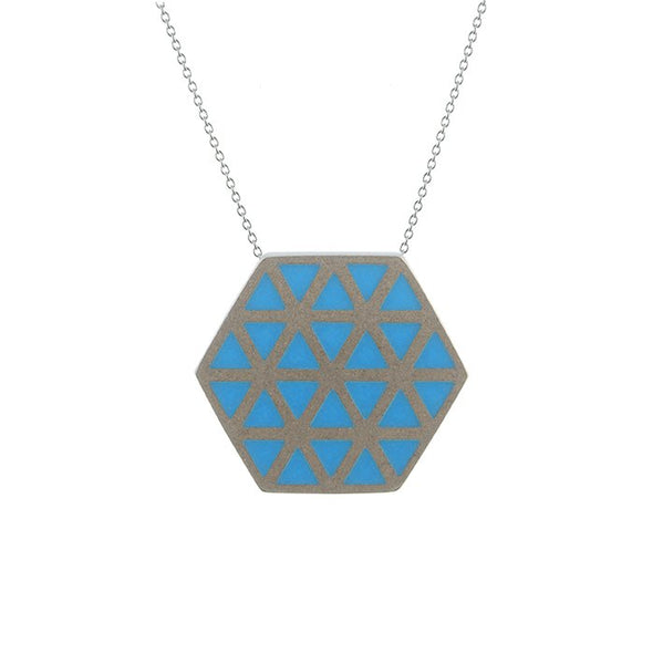 Iso hex pendant - medium