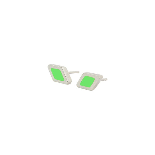 Rhombus stud earrings