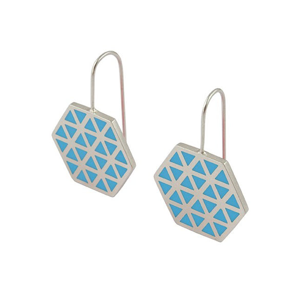 Iso hex hook earrings