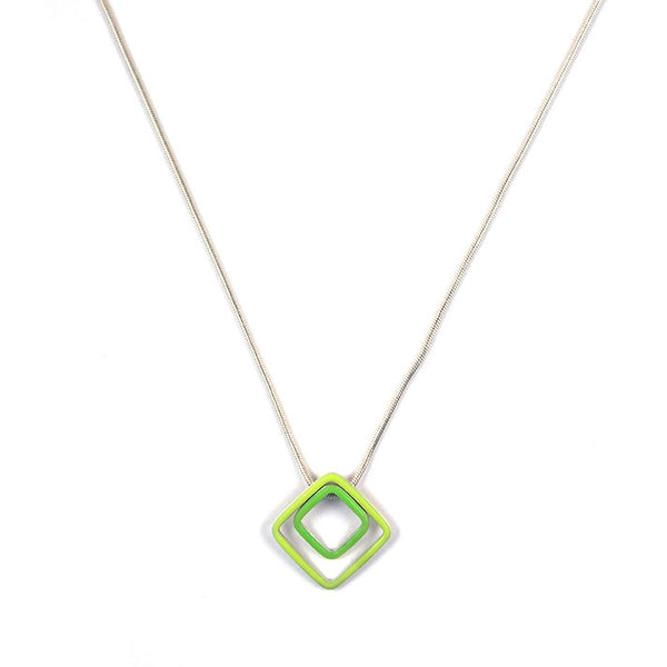 Losange interchangeable pendants - small + medium - on an 18'' chain