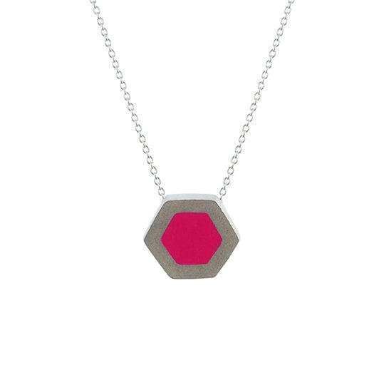 Hex pendant - small