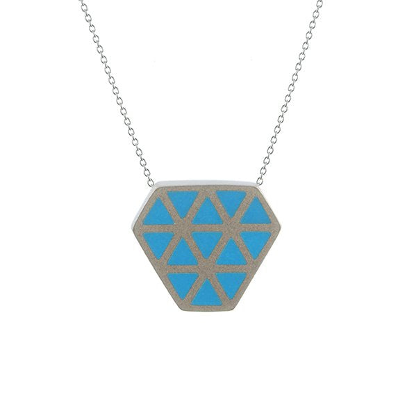 Iso tronqué triangle pendant - small