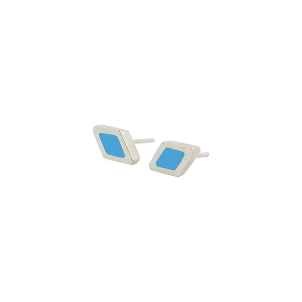 Rhombus stud earrings