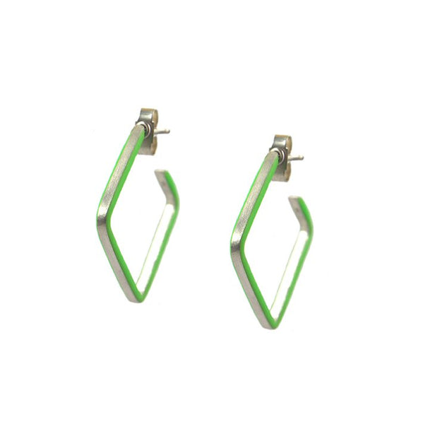 Créole losange hoop earrings - small
