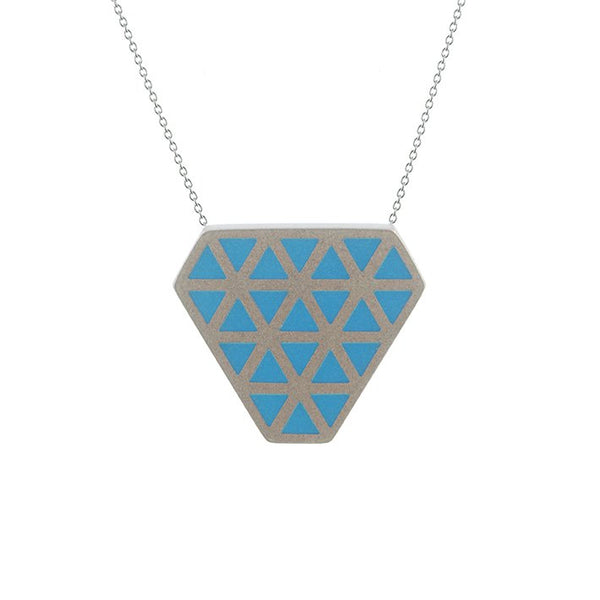 Iso tronqué triangle pendant - medium