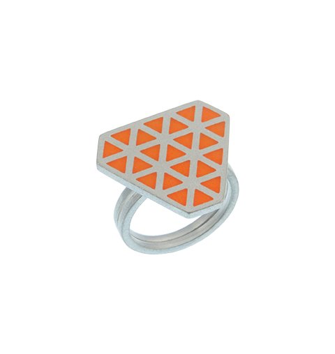 Iso tronqué triangle adjustable ring