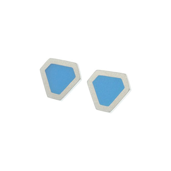 Tronqué triangle stud earrings