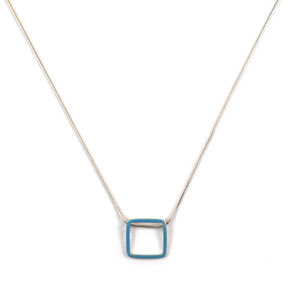 Carré interchangeable pendants - medium + large on an 18'' snake chain