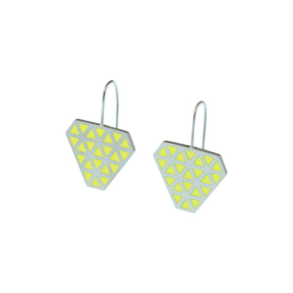 Iso tronqué triangle hook earrings 2 - medium