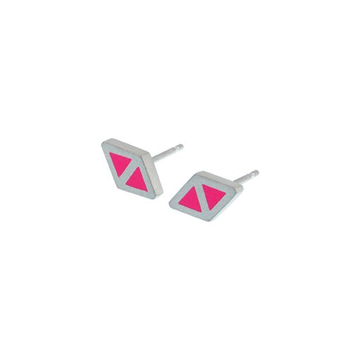 Triangle deux stud earrings