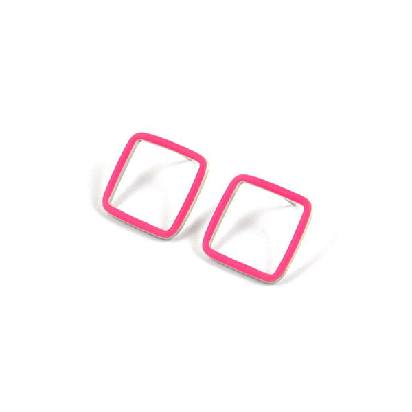 Carré stud earrings - medium