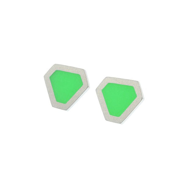 Tronqué triangle stud earrings