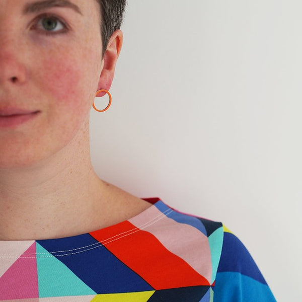 Cercle stud earrings - medium