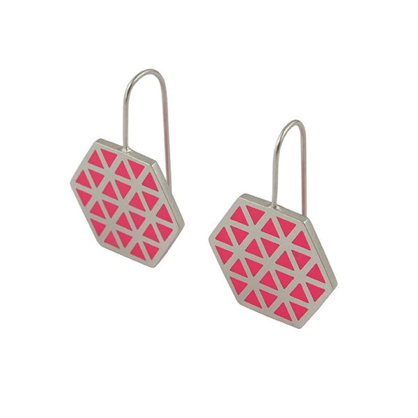 Iso hex hook earrings