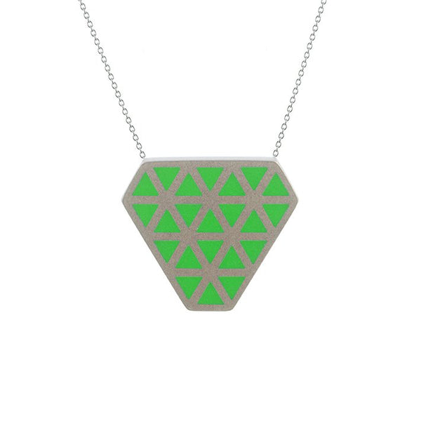 Iso tronqué triangle pendant - medium