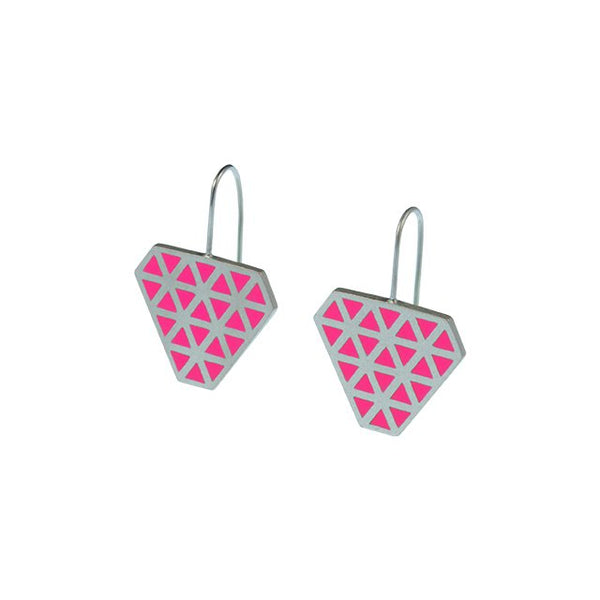 Iso tronqué triangle hook earrings 2 - medium