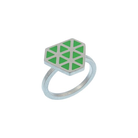 Iso tronqué triangle ring - small