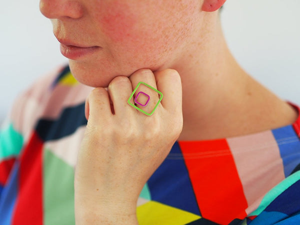 Losange deux open ring