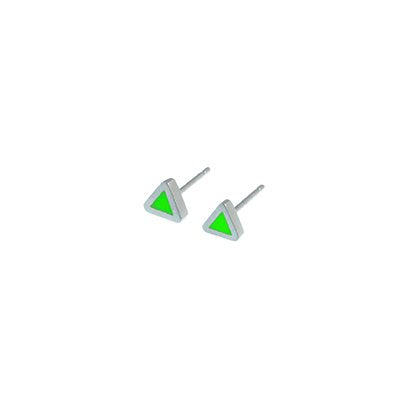 Tronqué triangle tiny stud earrings