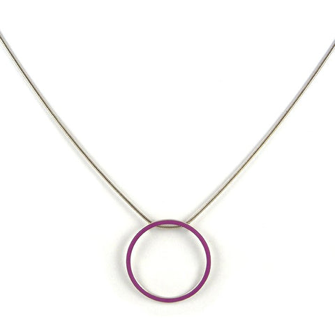 Cercle pendant - large - on a 18''chain
