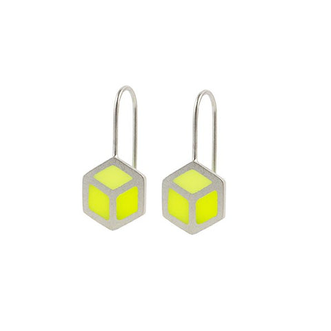 Cube hook earrings